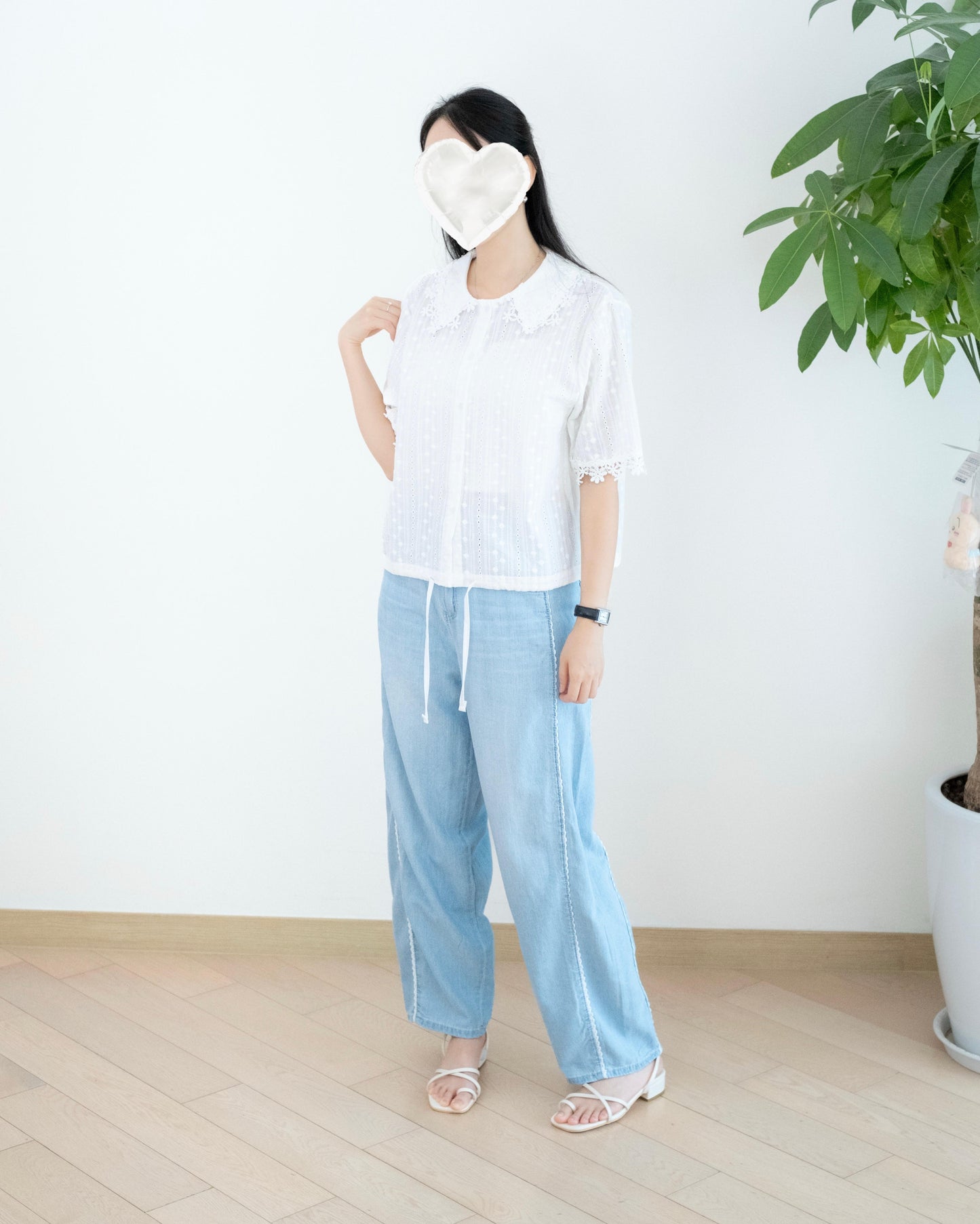Gori Lace 闊腳牛仔褲