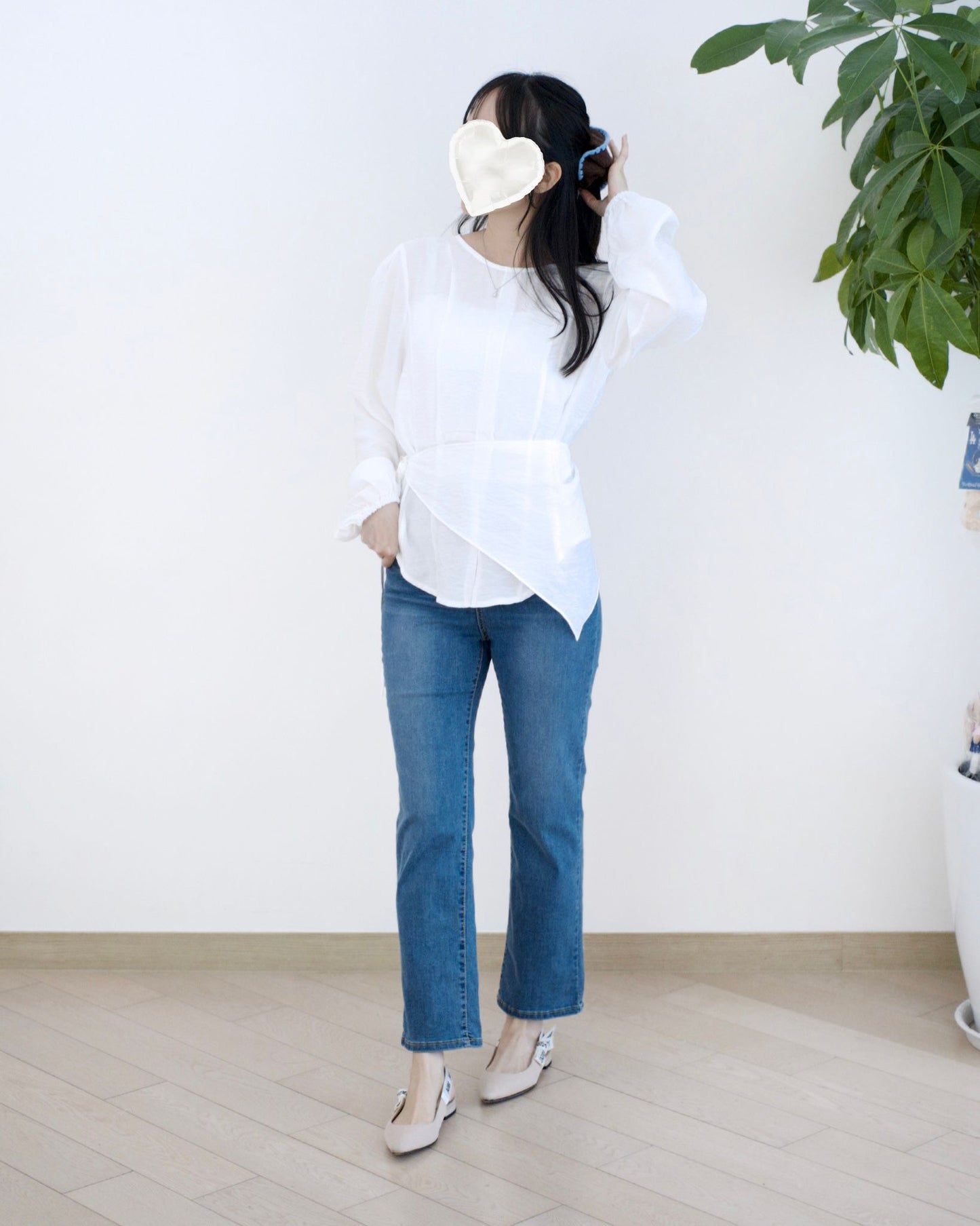 Howluk 九分直腳牛仔褲