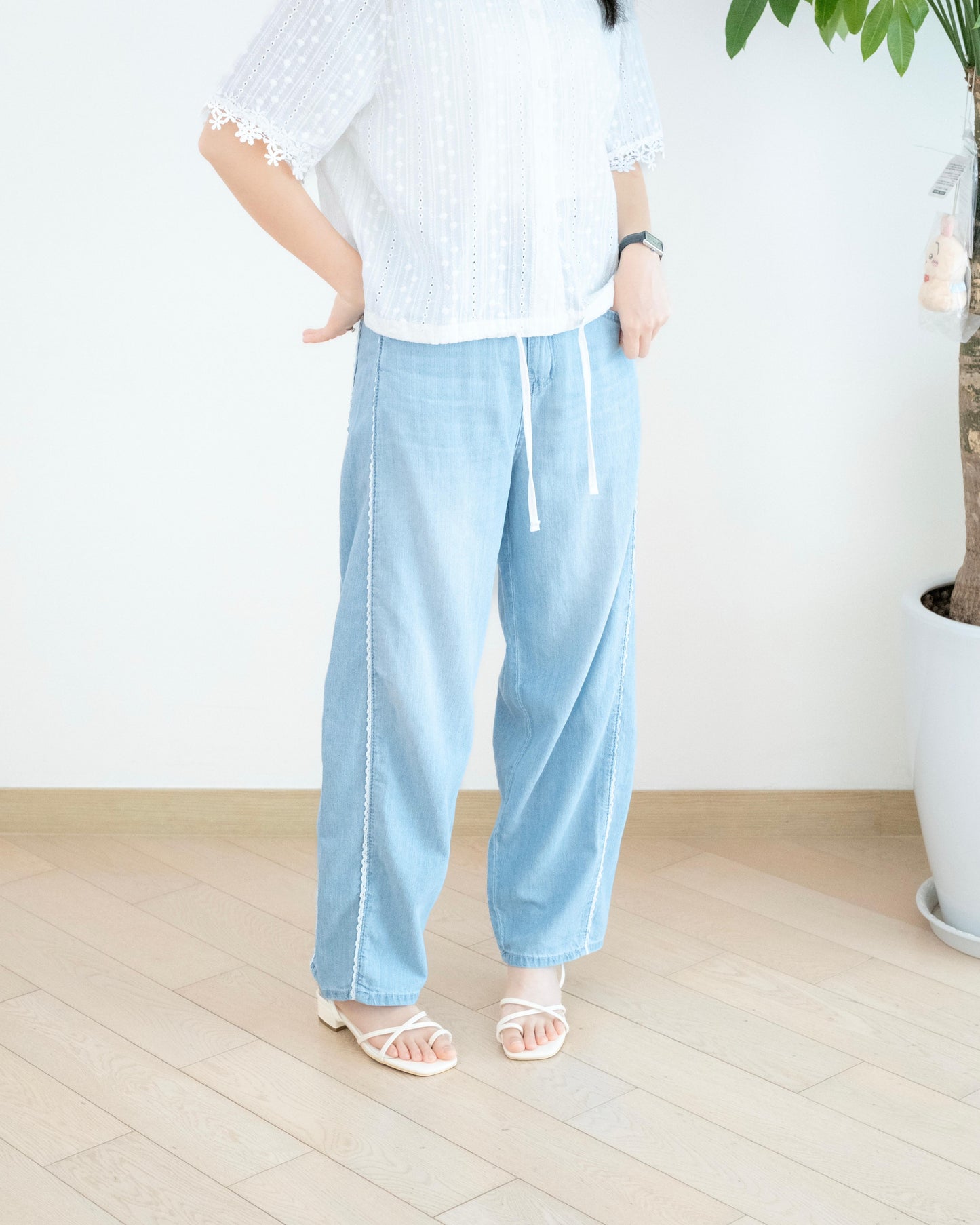 Gori Lace 闊腳牛仔褲
