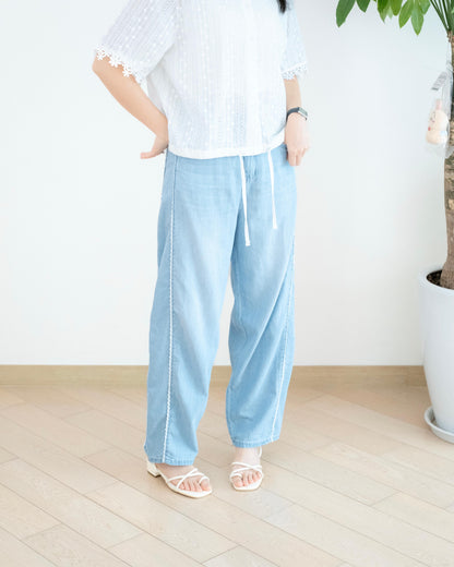 Gori Lace 闊腳牛仔褲